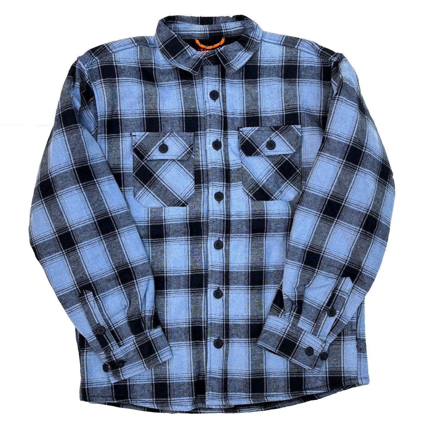 BLEECKER & MERCER Flannel Long Sleeve Jacket - Navy