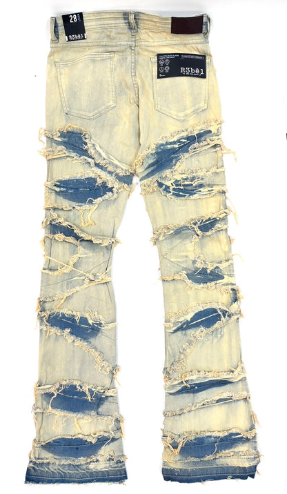 R3BEL Color Wash Stacked Jeans