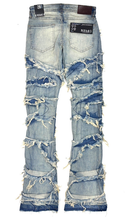 R3BEL Color Wash Stacked Jeans