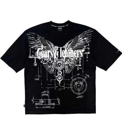 SWITCH Gears & Feathers Graphic T-shirt