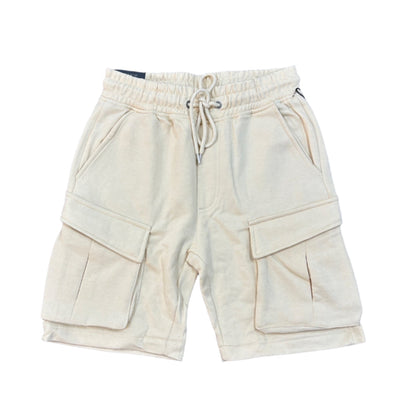 ROYAL BLUE Multi-pocket Fleece Cargo Shorts