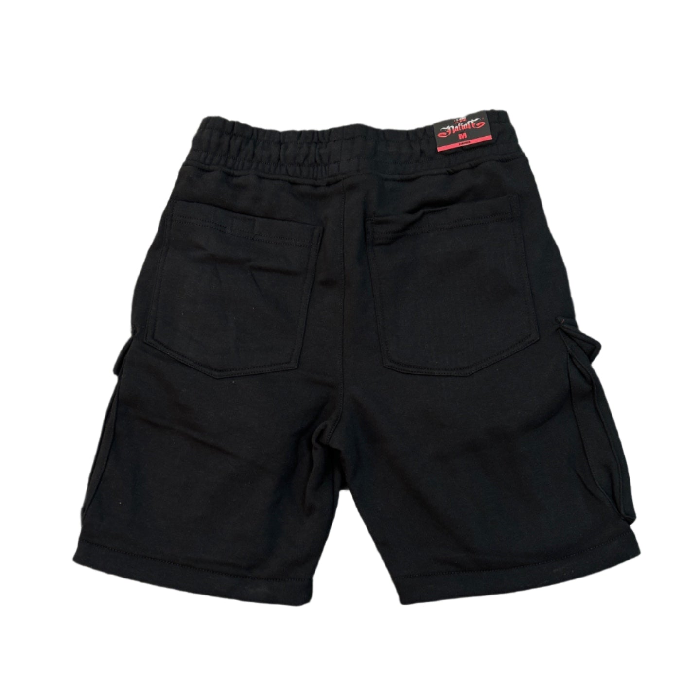 ROYAL BLUE Multi-pocket Fleece Cargo Shorts