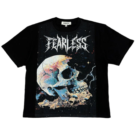 MAJESTIK Fearless Tapestry Rhinestone T-shirt