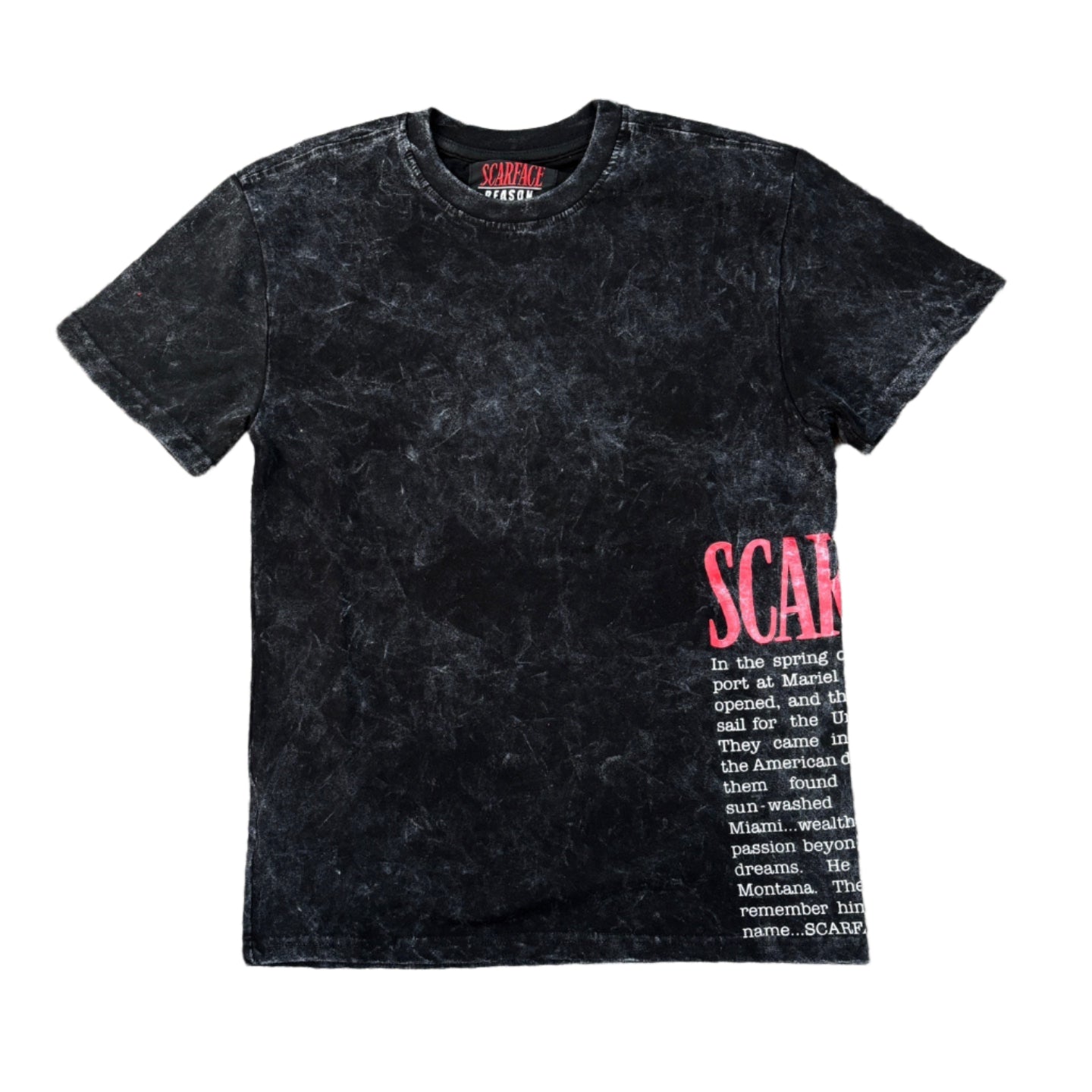 REASON x Scarface Tony Montana Washed Short Sleeve Tee