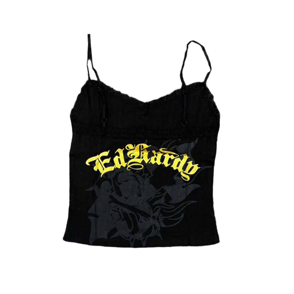 ED HARDY Trapped Heart Tank Top