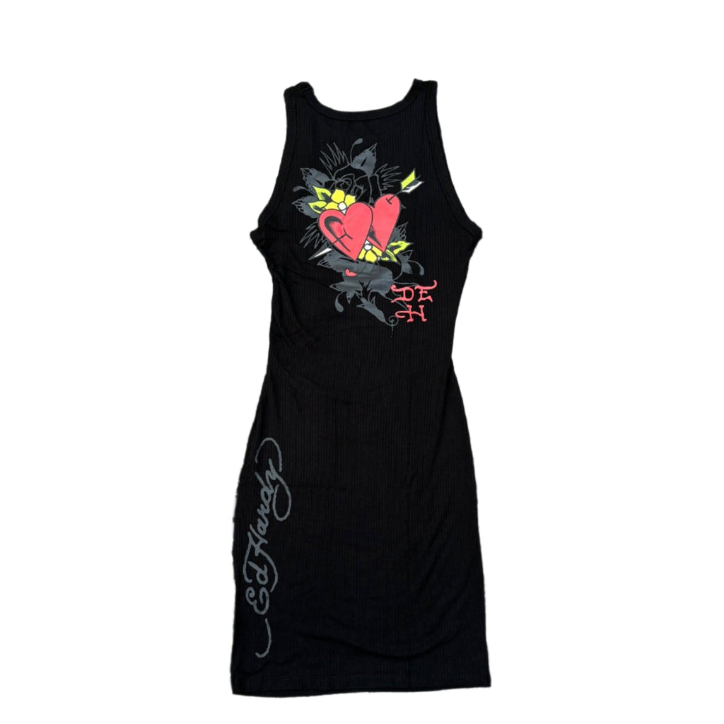 ED HARDY Heart Tank Dress M