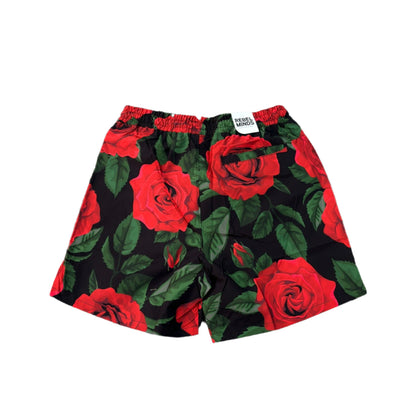 REBEL MINDS Rose & Thorn Graphic Shorts