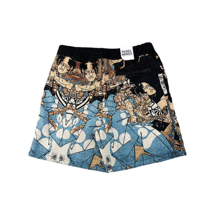 REBEL MINDS Army Graphic Shorts