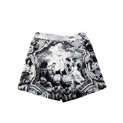 REBEL MINDS Blessed And Gifted Graphic Shorts