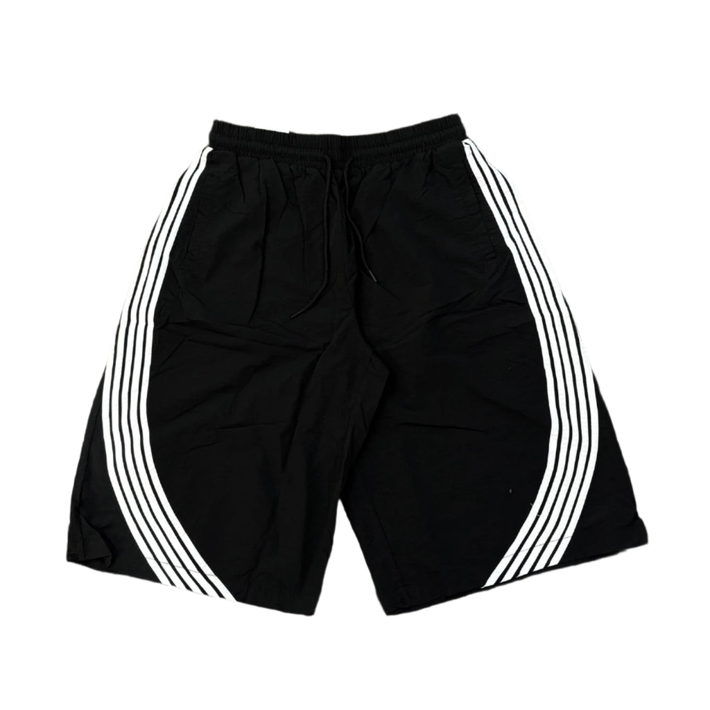 REBEL MINDS Baggy Loose Lightweight Stripe Shorts