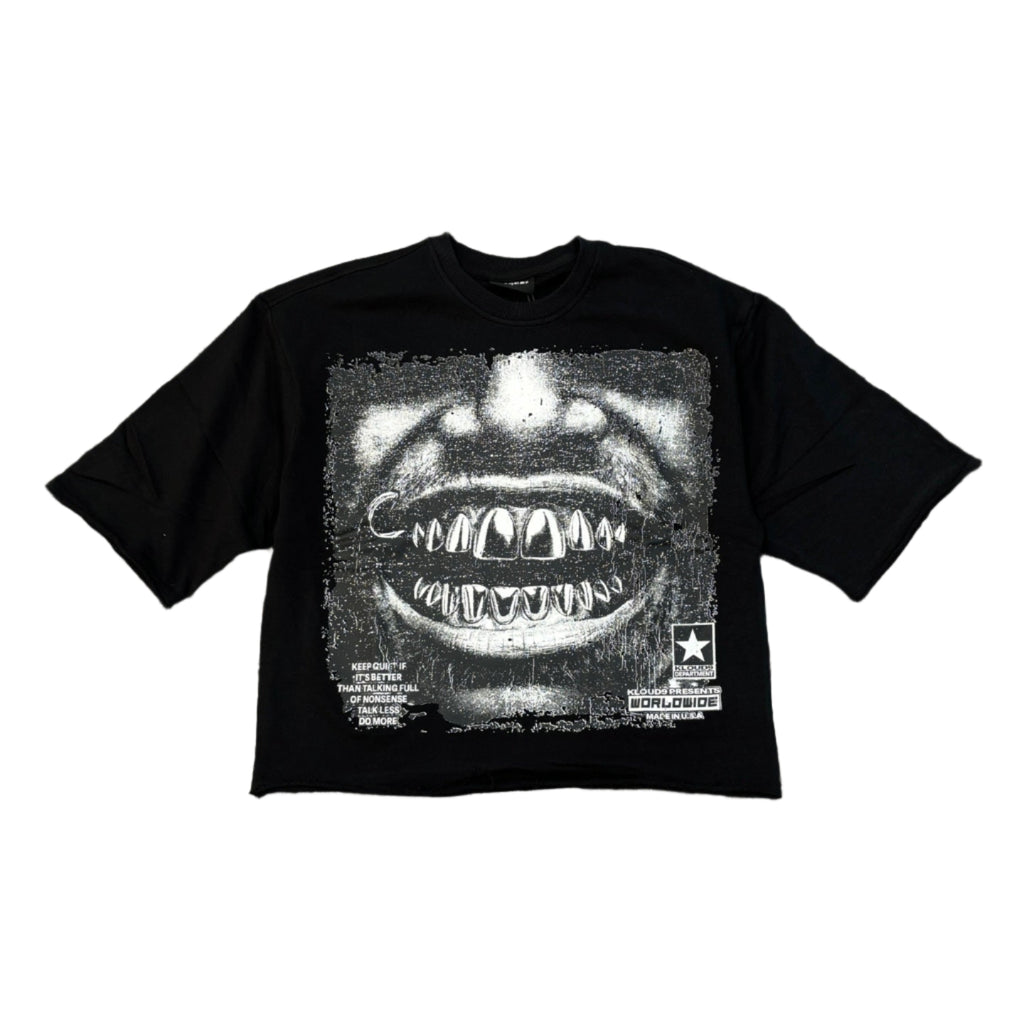 KLOUD9 Talk Less Cropped Graphic T-shirt