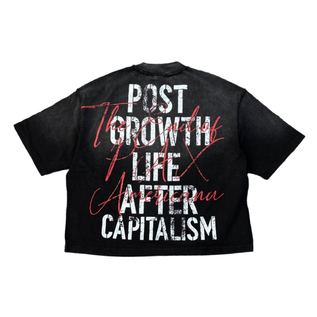 RARE PEACE Mad World Cropped Tee