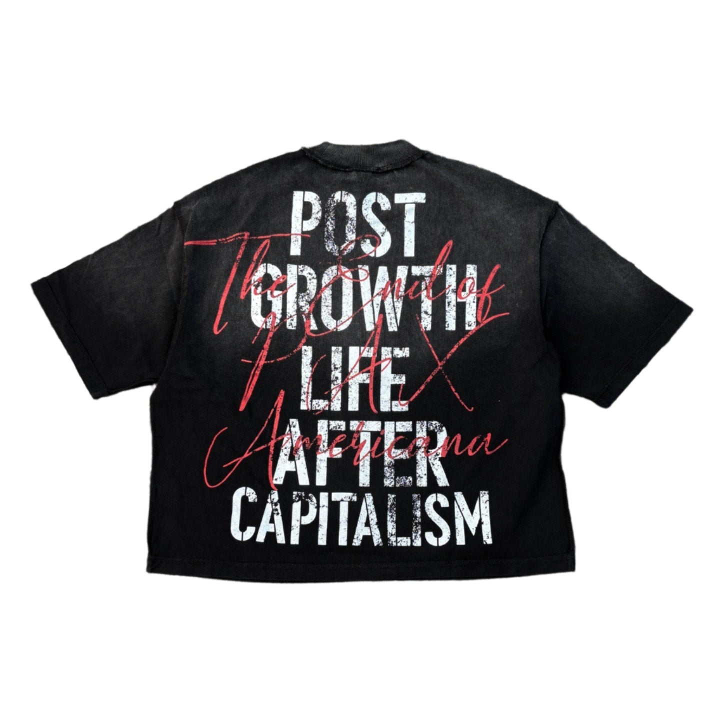 RARE PEACE Mad World Cropped Tee