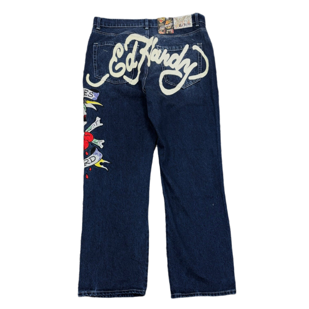 ED HARDY Love Skull Loose Fit Jeans