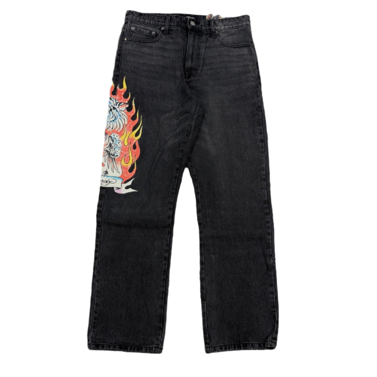 ED HARDY Fire Tiger Loose Fit Jeans