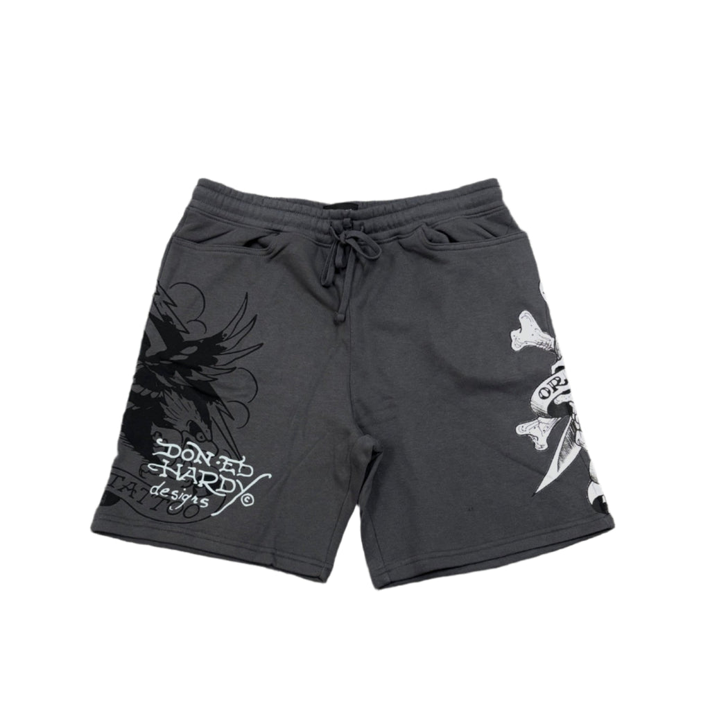 ED HARDY DG Skull Fleece Short