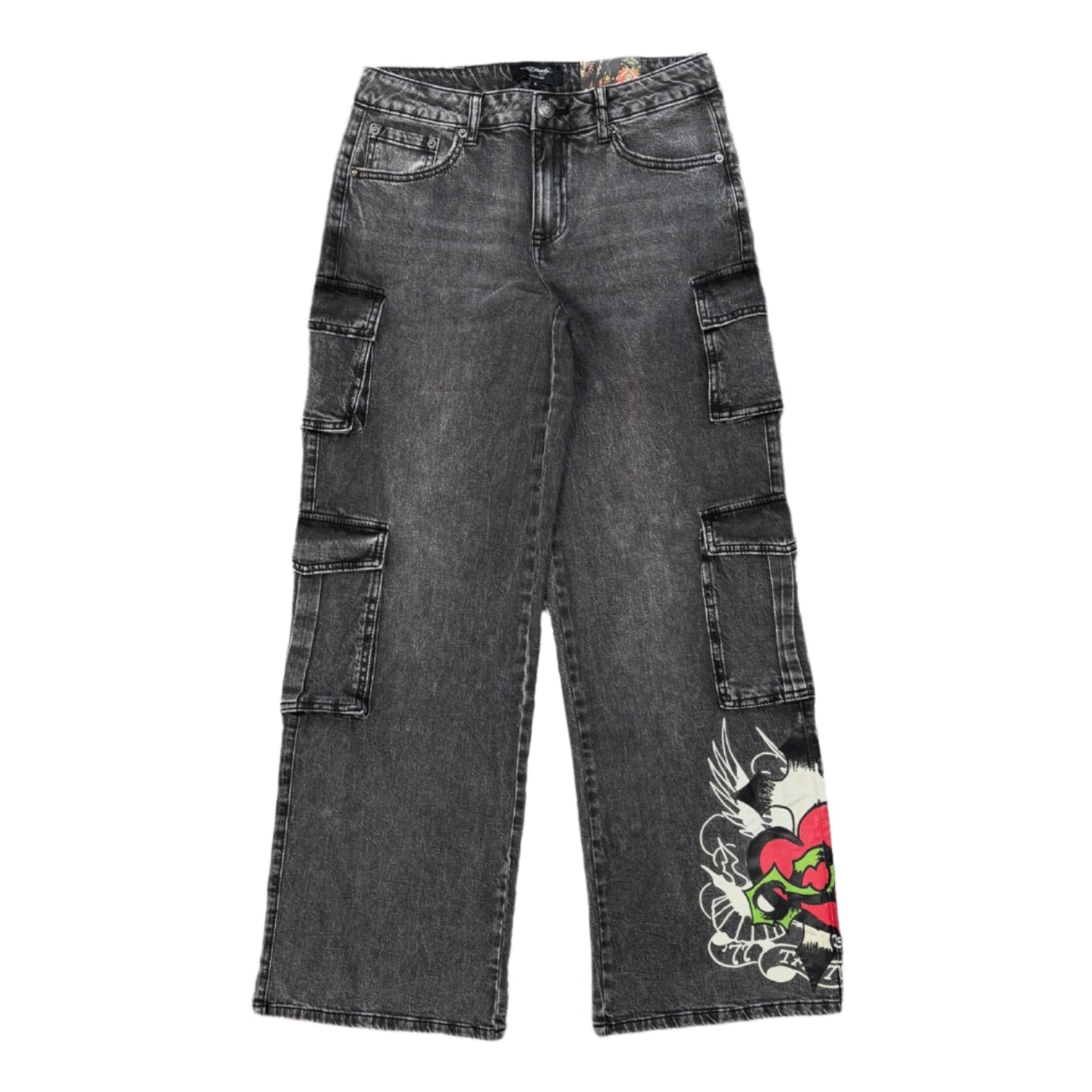 ED HARDY Sacred Heart Cargo Jeans
