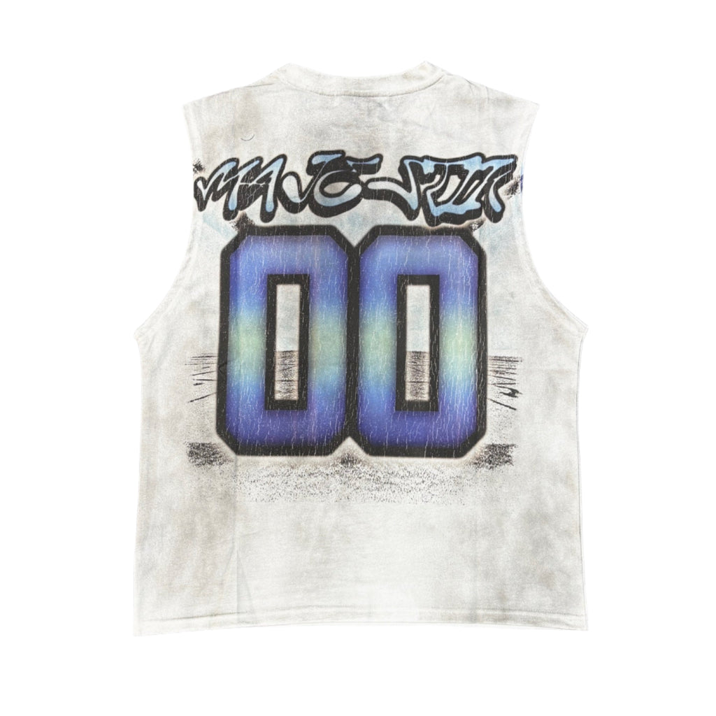 MAJESTIK The World Shark Graphic Tank Top