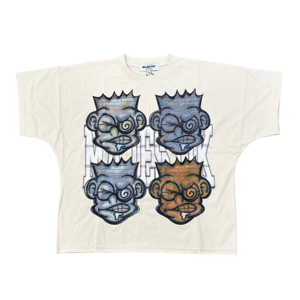 MAJESTIK Blockz Graphic Crop Tee