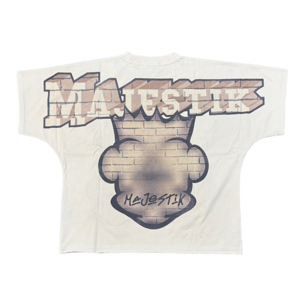MAJESTIK Blockz Graphic Crop Tee