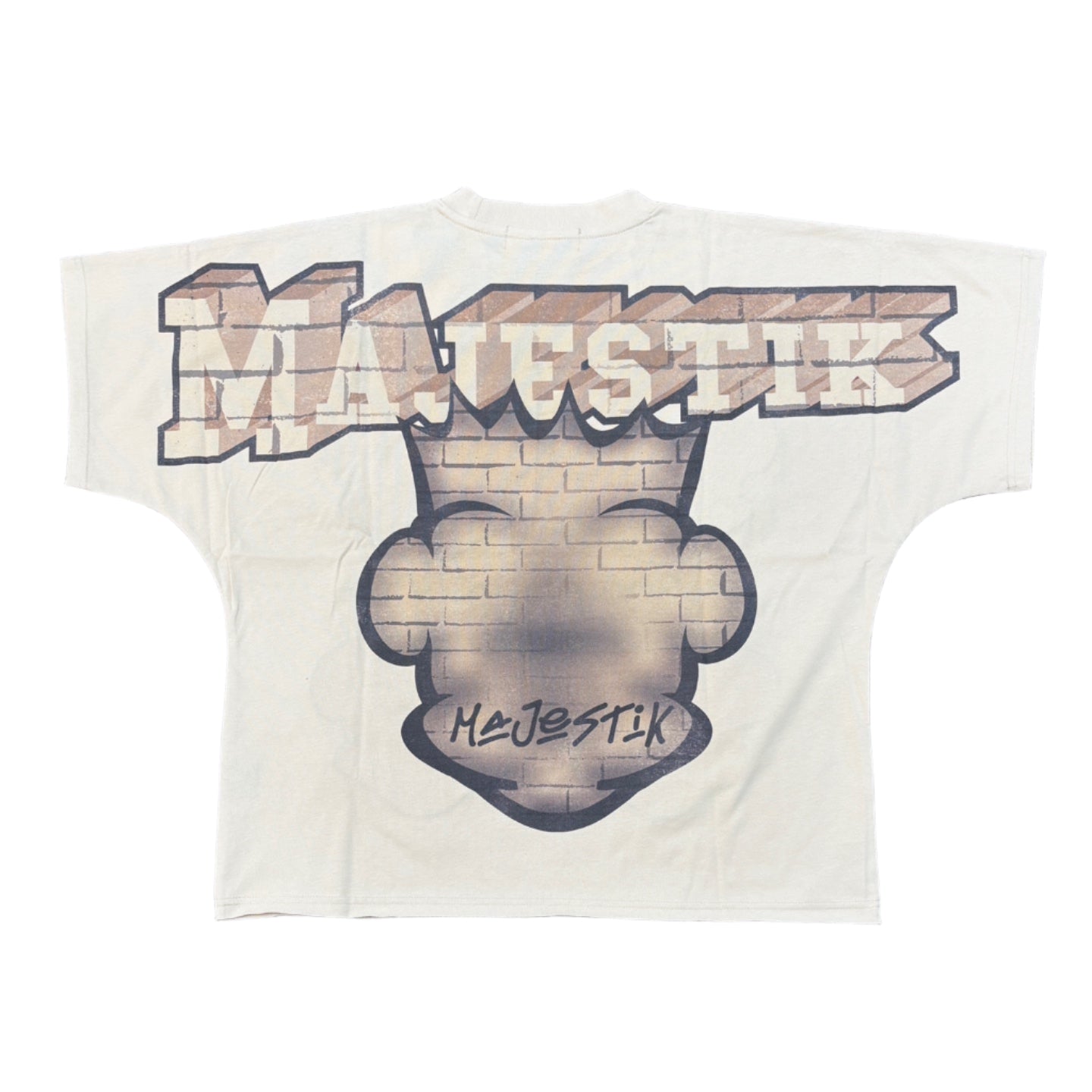 MAJESTIK Blockz Graphic Crop Tee