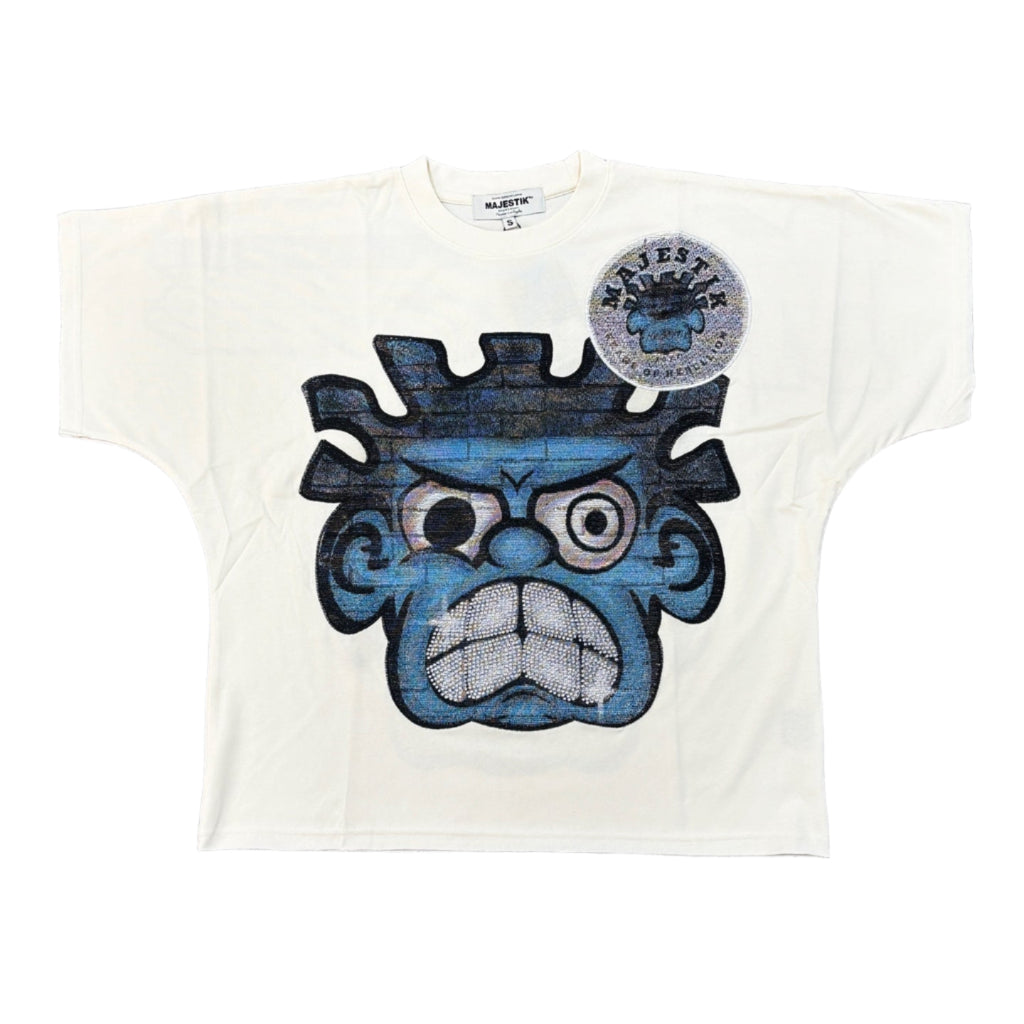 MAJESTIK Grillz Graphic Crop Tee