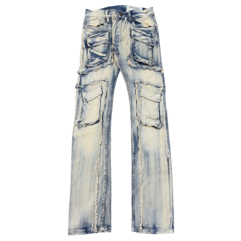 EVOLUTION Stacked Jeans - Ice Tint