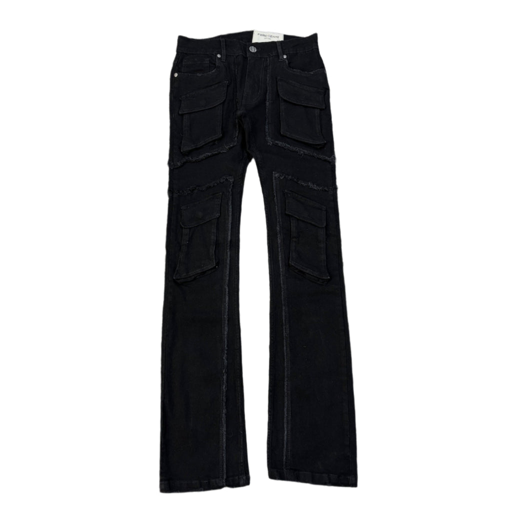 EVOLUTION Stacked Jeans - Jet Black