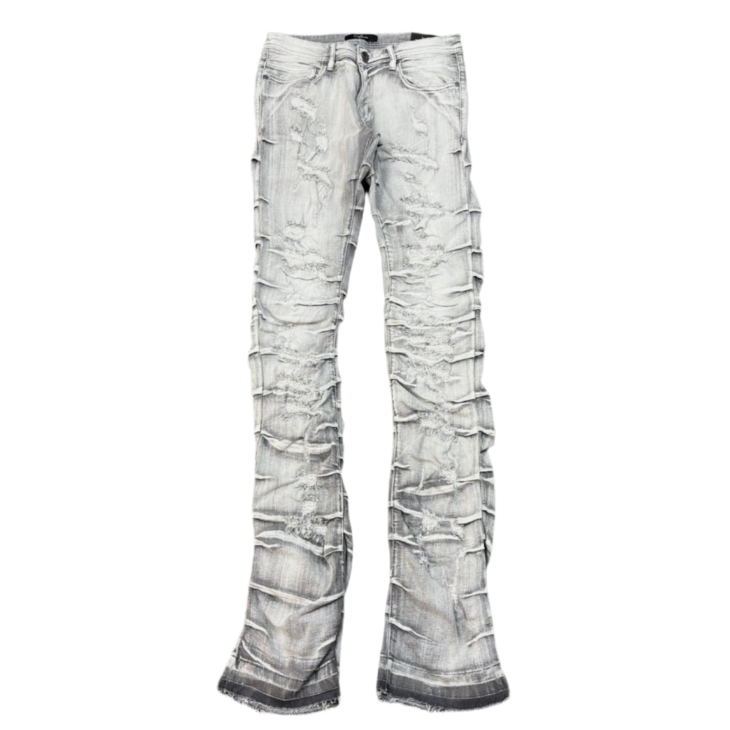 KINDRED CLOTHING Washed Stack Jeans - Grey
