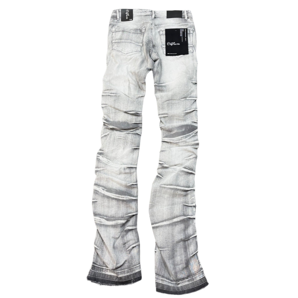 KINDRED CLOTHING Washed Stack Jeans - Grey