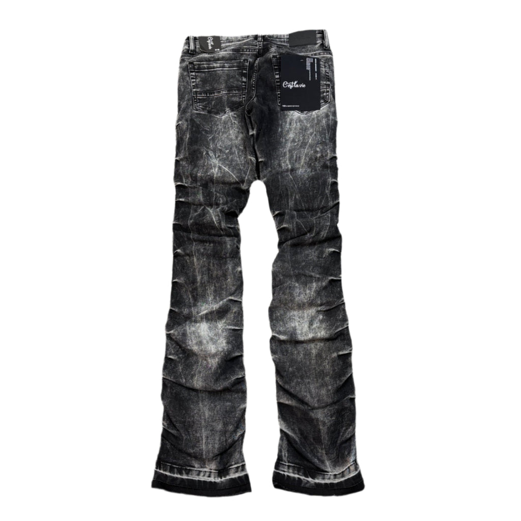 KINDRED CLOTHING Washed Stack Jeans - Black