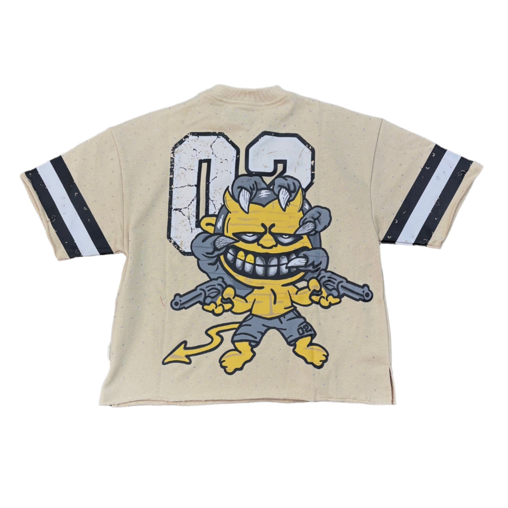 BKYS Devil Revolver F-Terry Cropped Tee