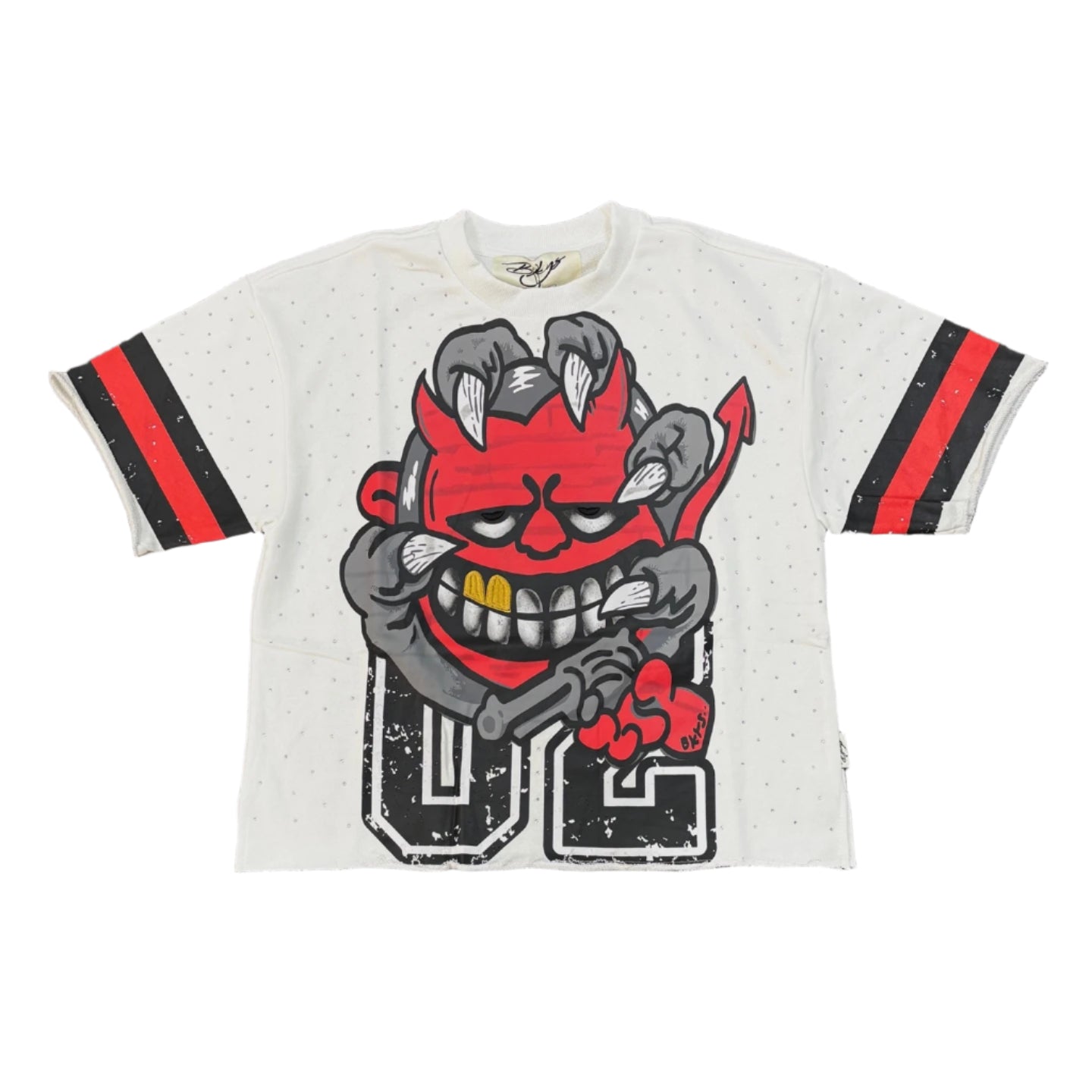 BKYS Devil Revolver F-Terry Cropped Tee