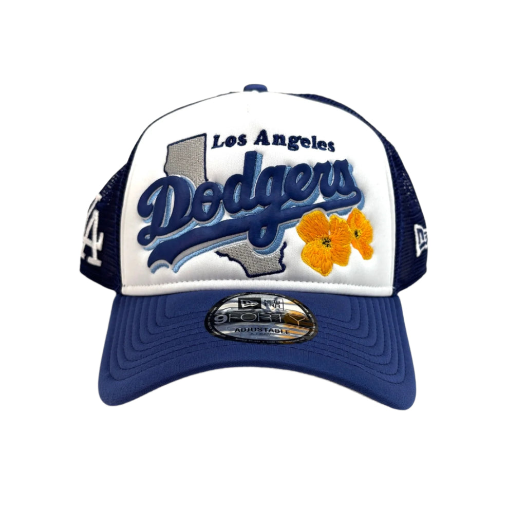 NEW ERA Los Angeles Dodgers State Flower 9FORTY A-Frame Snapback