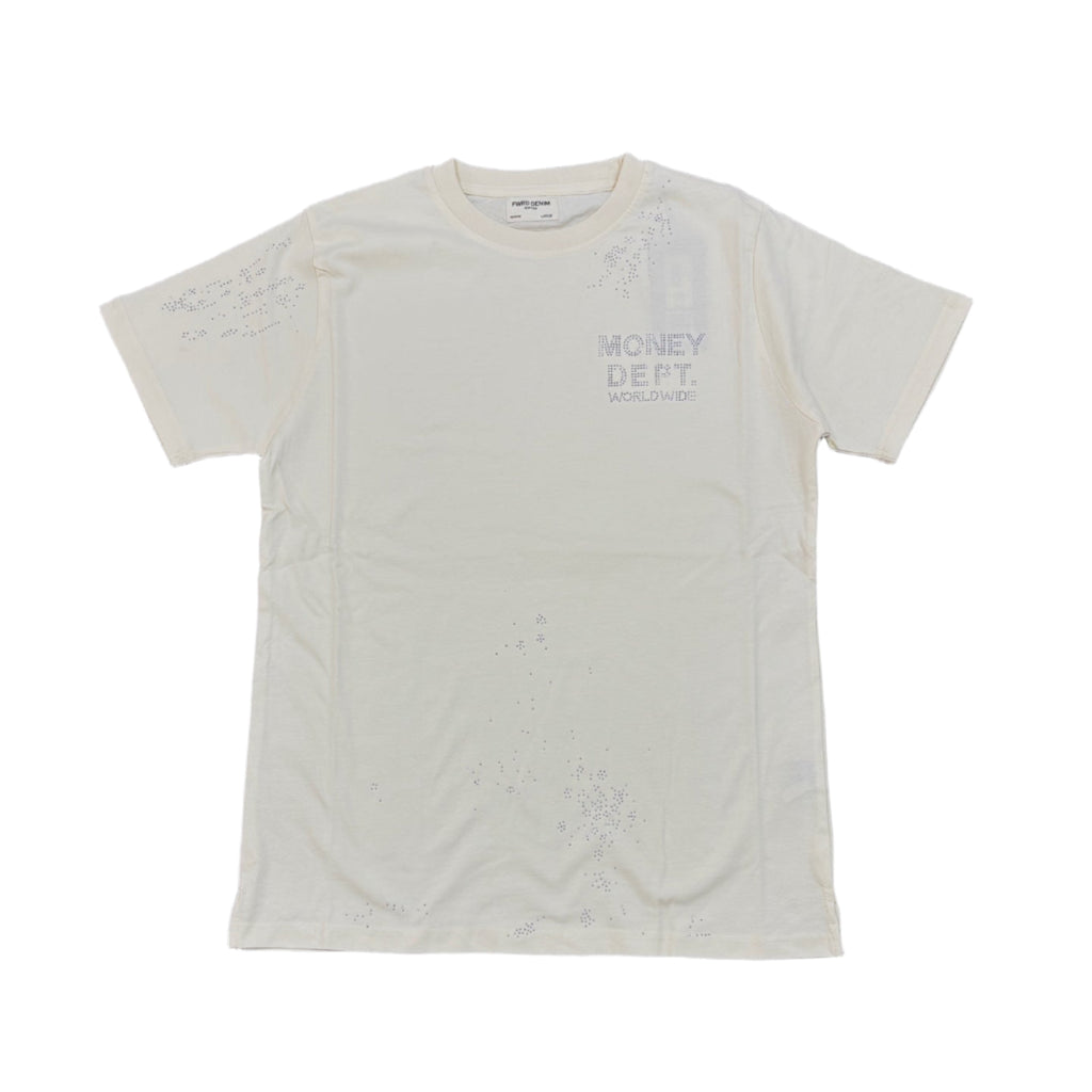 EVOLUTION Money Dept Rhinestone Graphic T-shirt