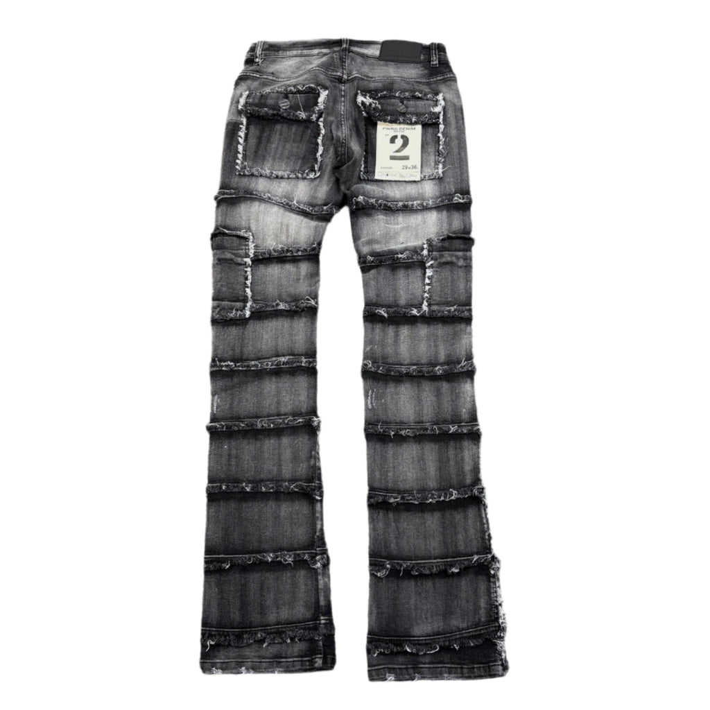 EVOLUTION Ripped Stacked Jeans