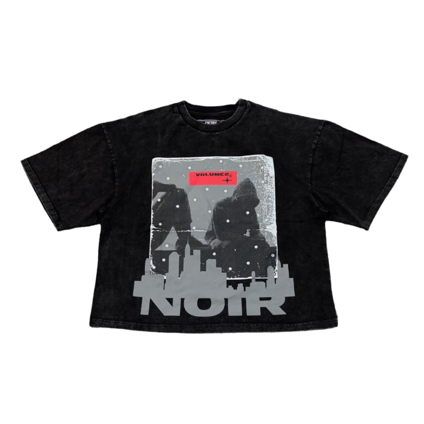 FIFTH LOOP Noir Graphic Crop T-shirt