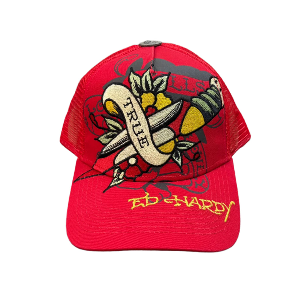 ED HARDY Dagger Skull Hat
