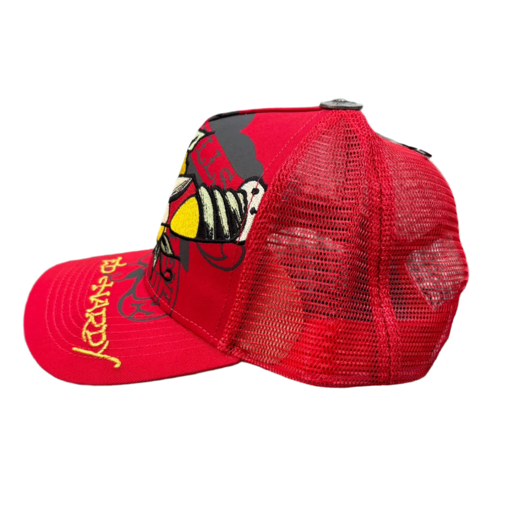 ED HARDY Dagger Skull Hat