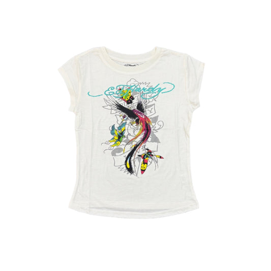 ED HARDY Phoenix Cap Sleeve Tee