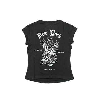 ED HARDY NY Eagle Cap Sleeve Tee