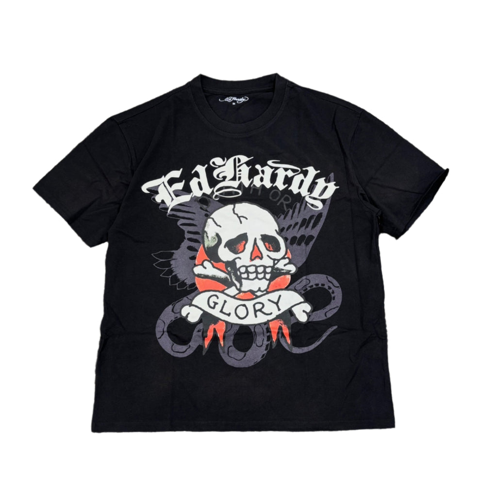 ED HARDY DG Skull Box Vintage Wash Tee