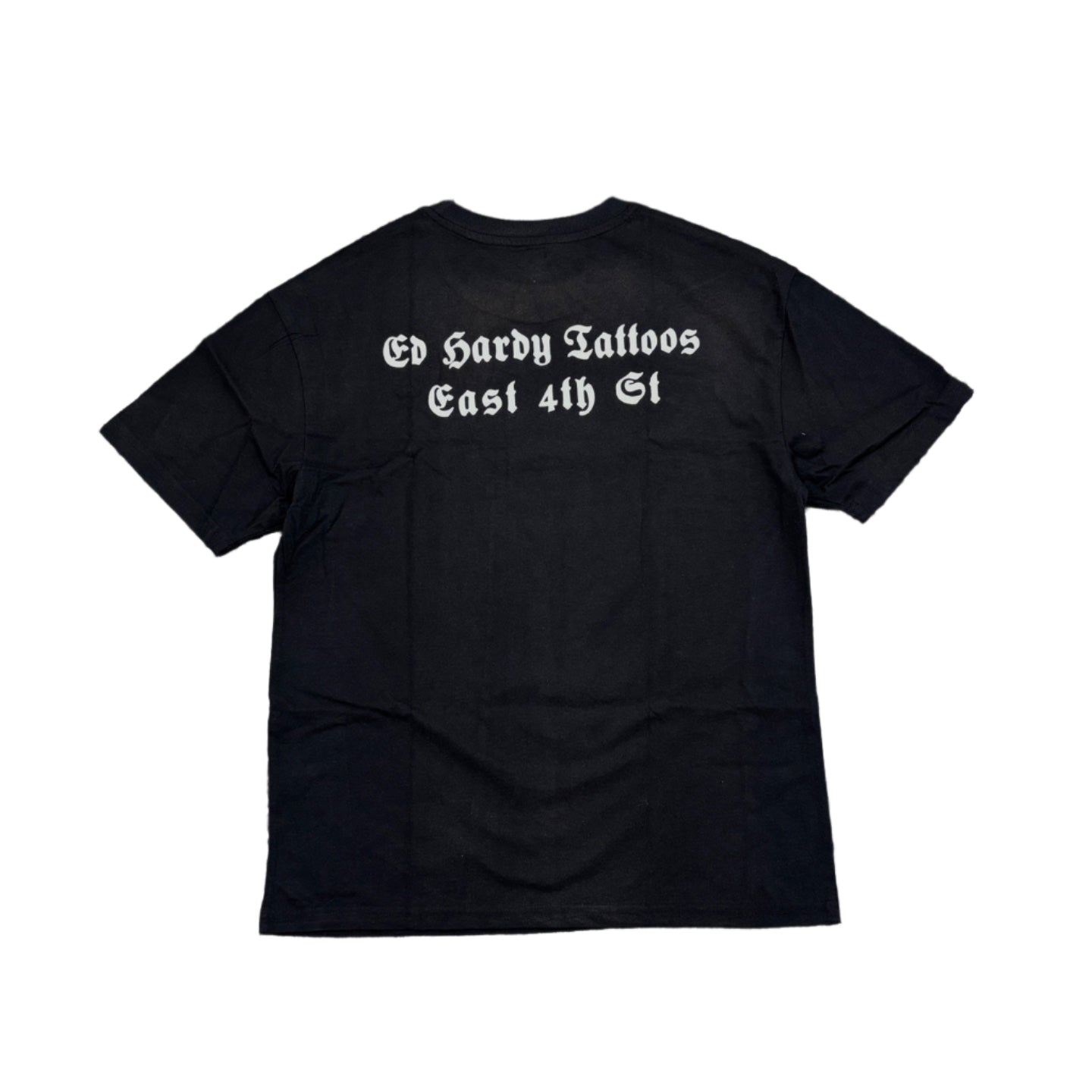 ED HARDY Sacred Heart Box Vintage Wash Rhinestone Tee