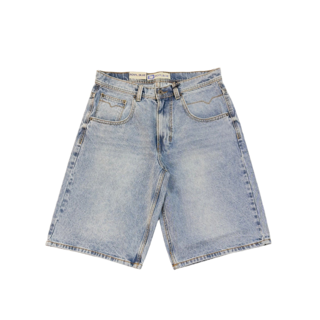 ROYAL BLUE Relaxed Fit Jort