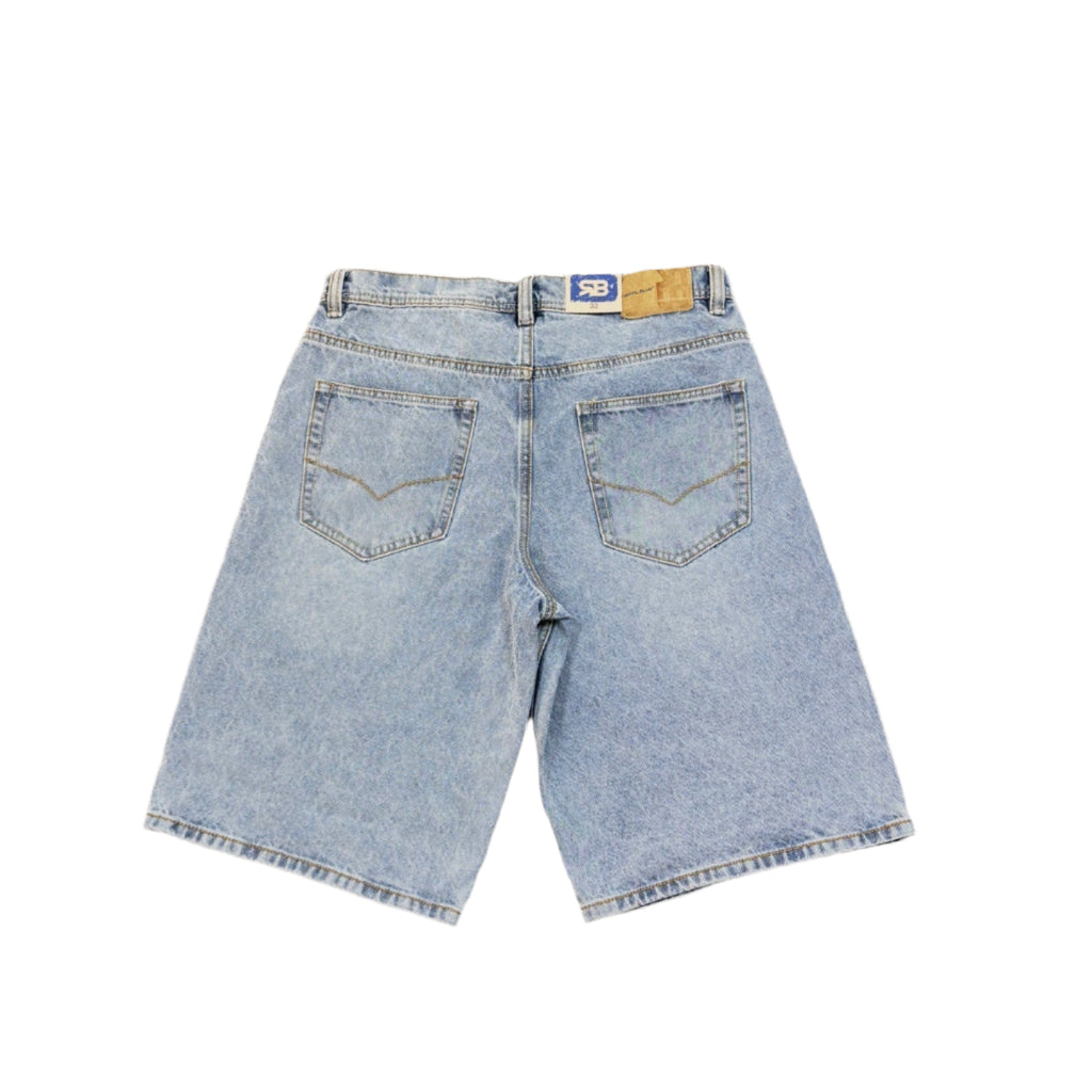 ROYAL BLUE Relaxed Fit Jort