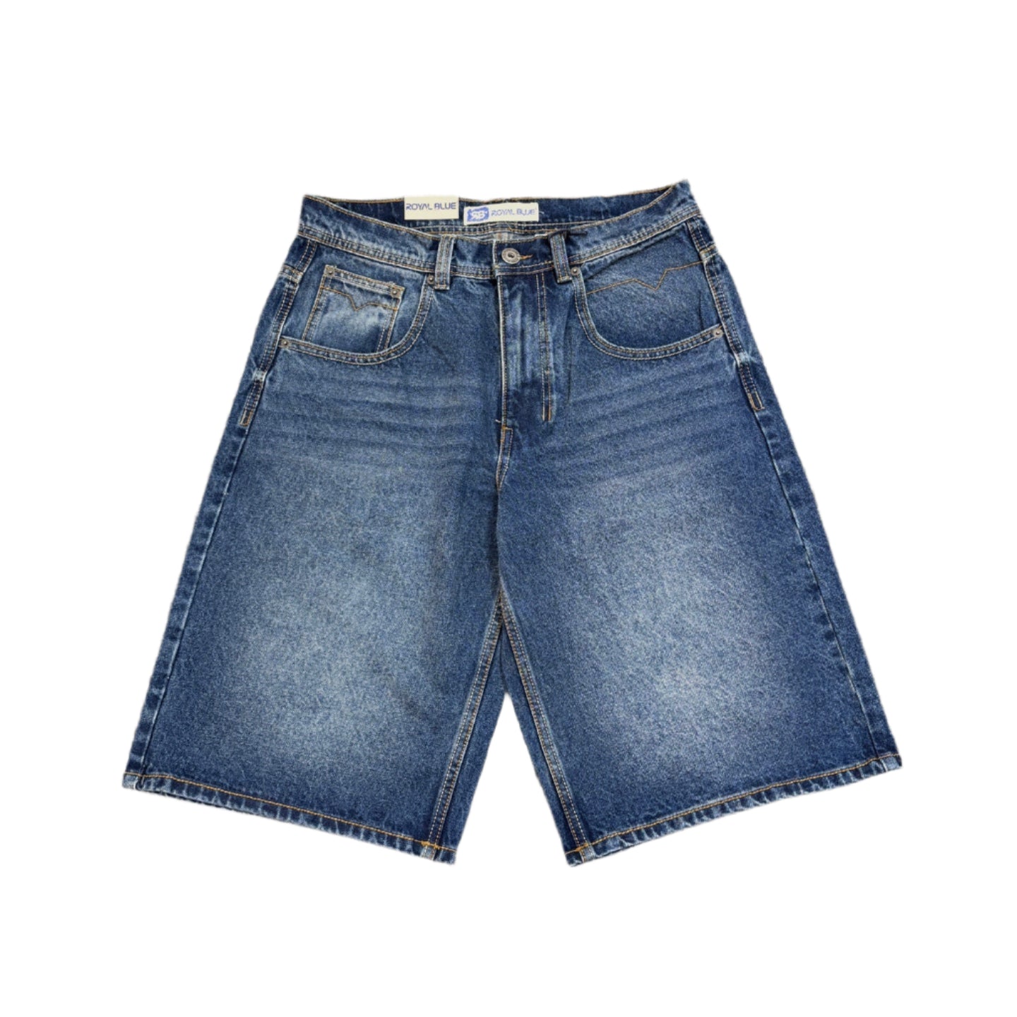 ROYAL BLUE Relaxed Fit Jort