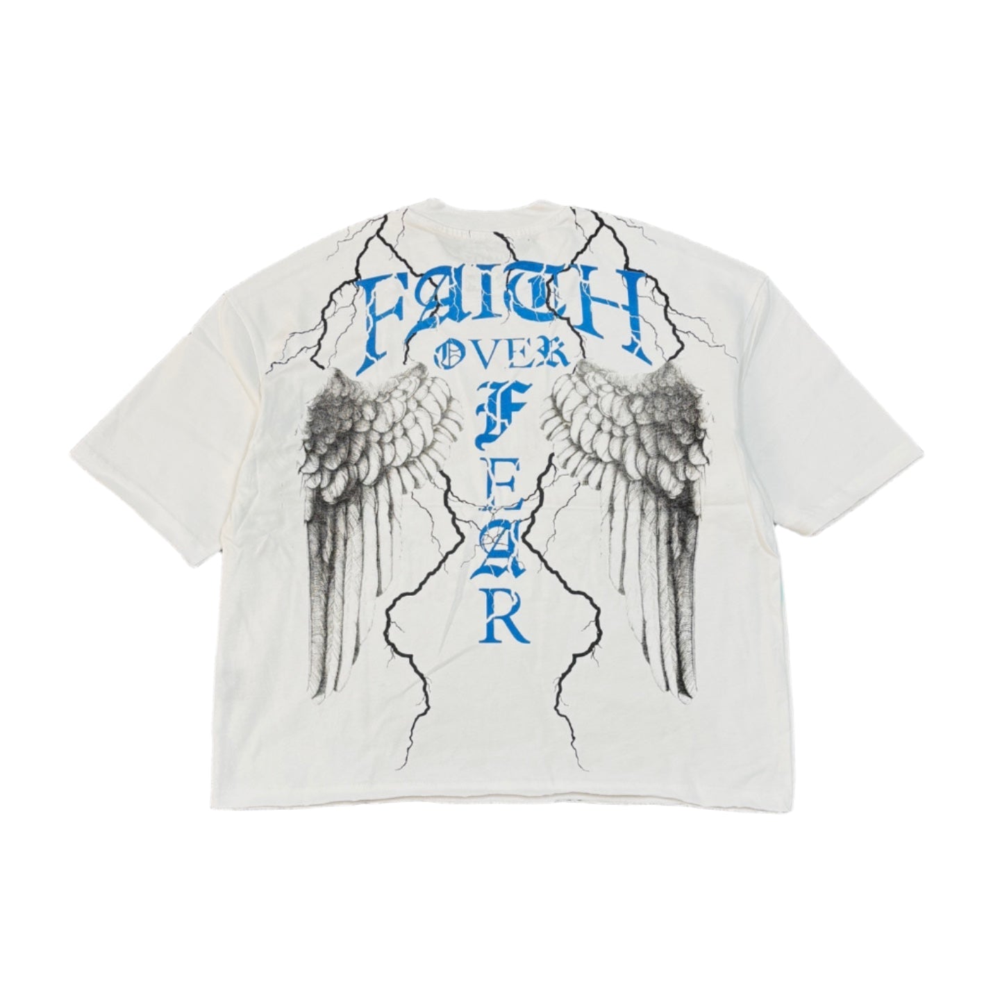 PUBLIK Faith Over Fear Rhinestone Graphic Crop Tee