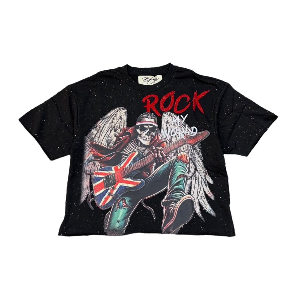 BKYS Rock My World F-Terry Cropped T-shirt