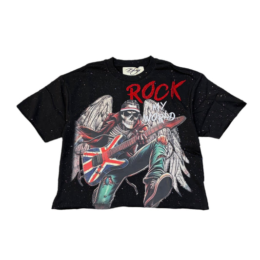 BKYS Rock My World F-Terry Cropped T-shirt