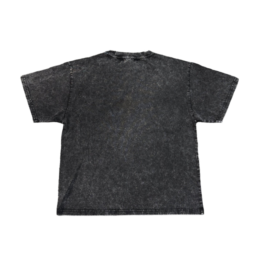 MAJESTIK Death Chain Garment Dyed Print Crop Tee